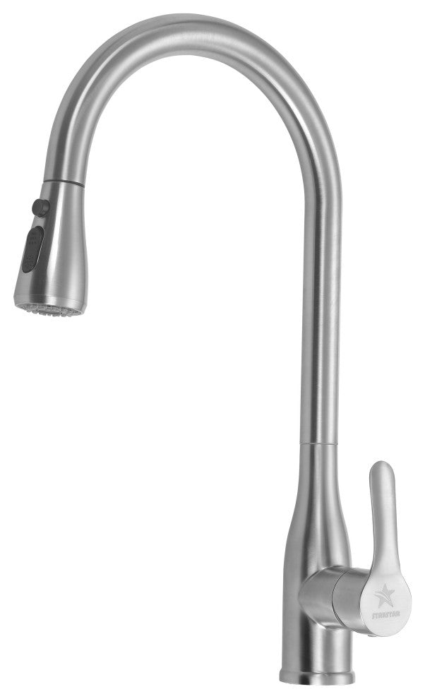 Stainless Steel Faucet Handle Single Lever Pull Down Sprayer, Faucet Cu067