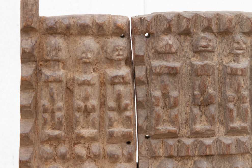 Ancient African Granary Door on Stand