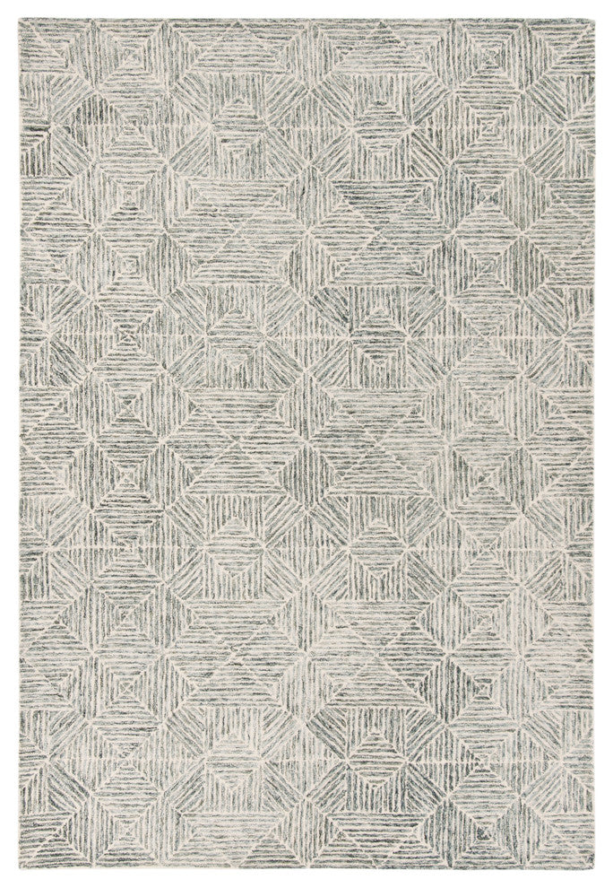 Safavieh Couture Abstract Collection, ABT763 Rug, Green/Ivory, 6'x9'