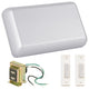 Craftmade Builder Chime Kit w/ 2 White Buttons CK1000-BN - Brushed Satin Nickel