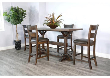 Sunny Designs 18" Homestead Ladderback Chair in Tobacco Leaf (Set of 2)