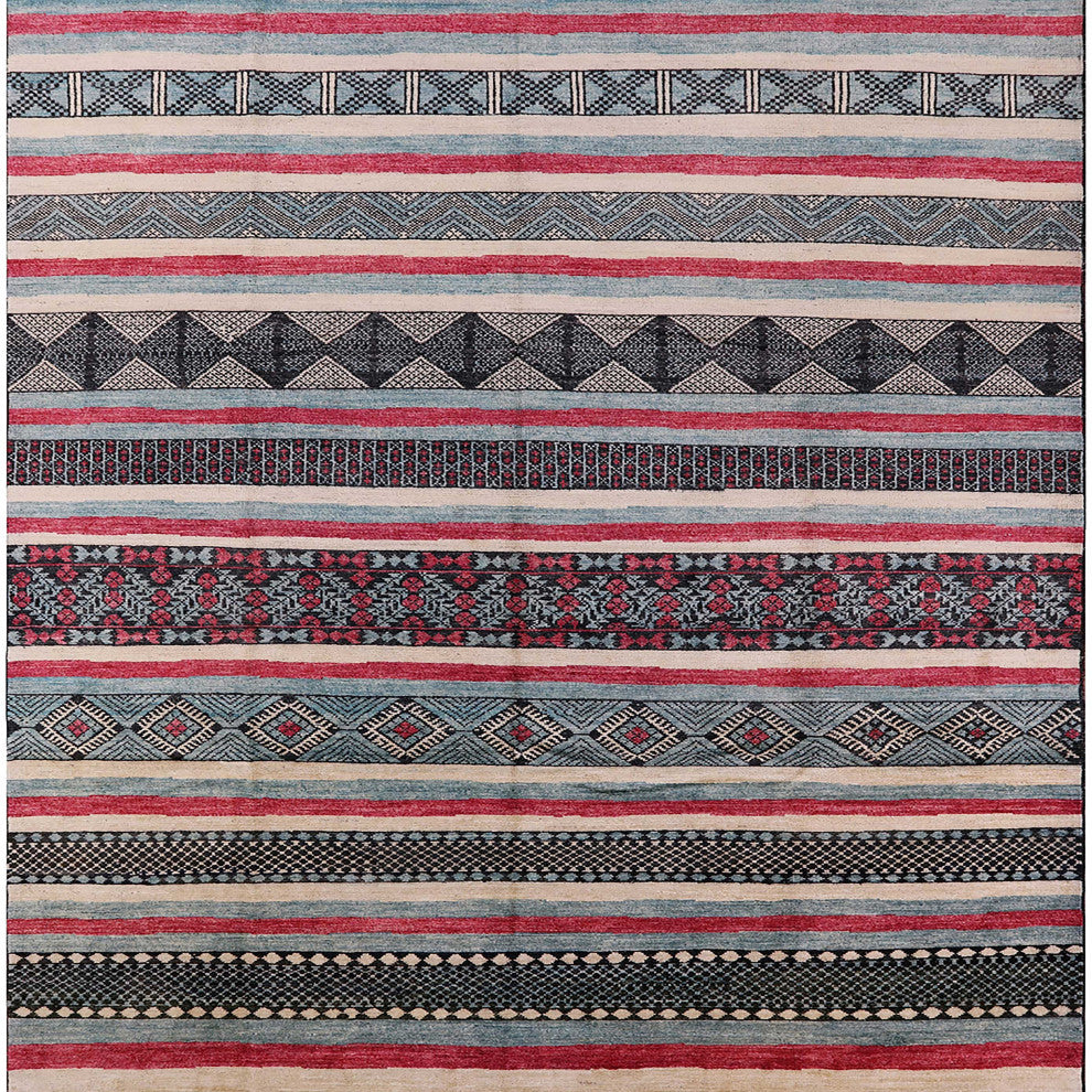 Ahgly Company Indoor Square Mid-Century Modern Area Rugs, 3' Square