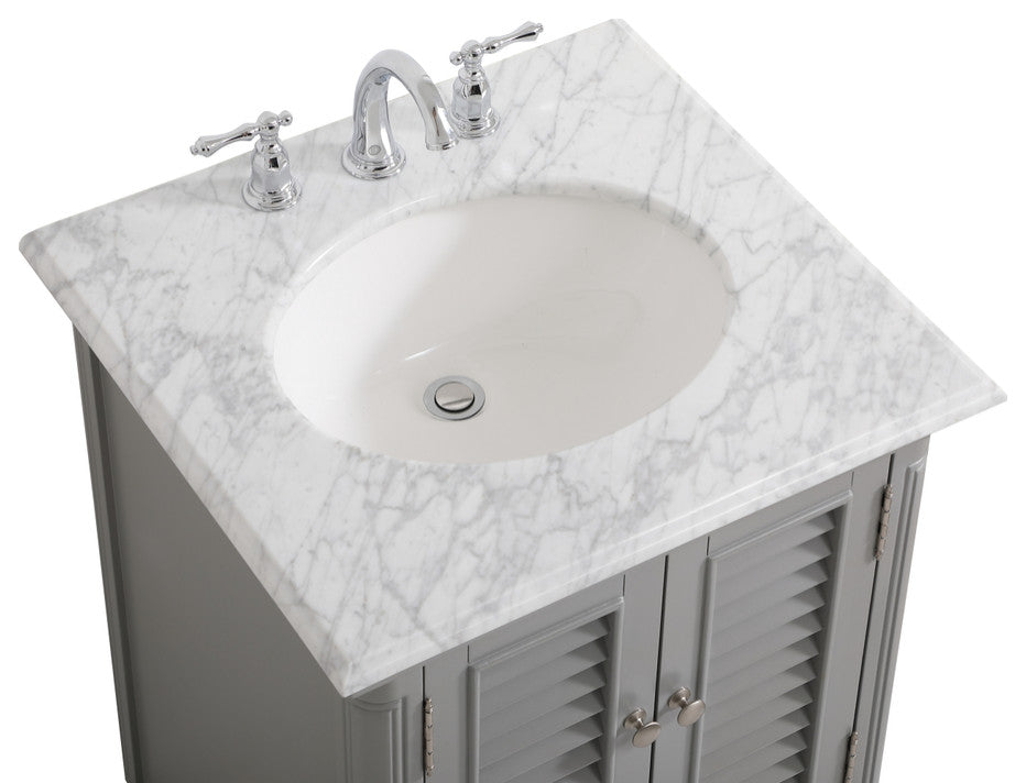 Home Living 24" Single Bathroom Vanity, Gray