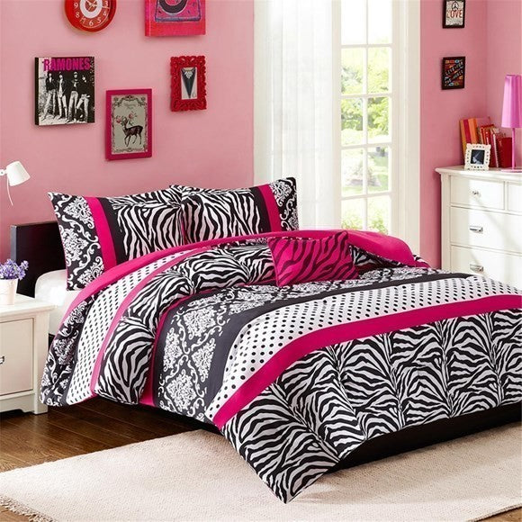 Mi Zone Microfiber Printed Comforter Set, King/California King