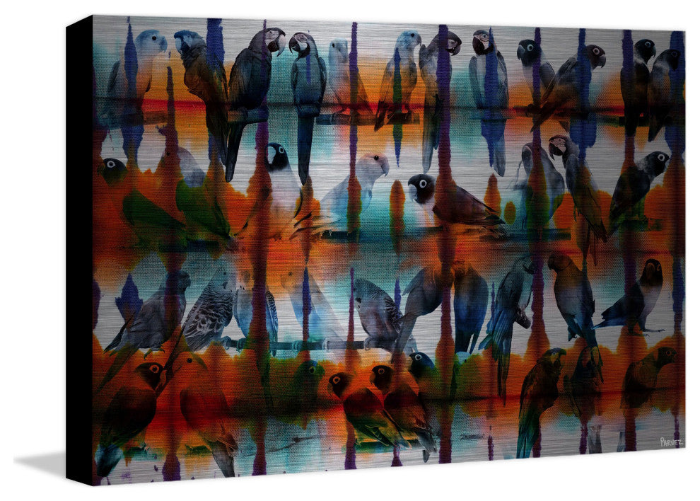 "Secret Wings" UV Ink Print on Brushed  Aluminum, 36"x24"