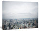 Panoramic Aerial View of Big City, Landscape Canvas Art Print, 40"x30"