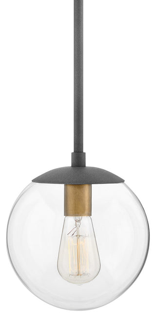 Hinkley Lighting 3747 Warby 1 Light 10"W Globe Pendant - Aged Zinc