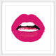 Marmont Hill, "Lips Colors Pink" by Amanda Greenwood Framed Painting, 32x32