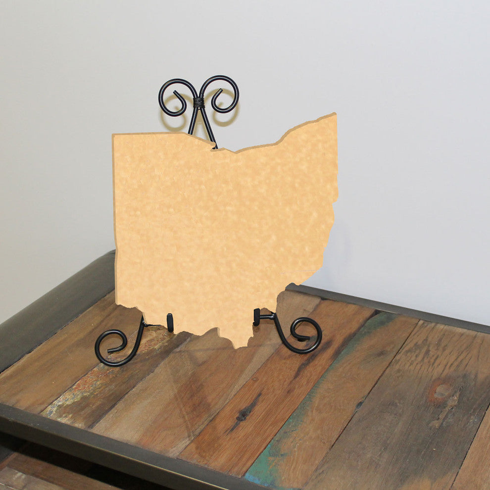 State Shaped Cutting Boards, Black Richlite, Ohio