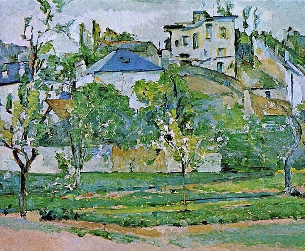 Paul Cezanne Orchard in Pontoise Wall Decal