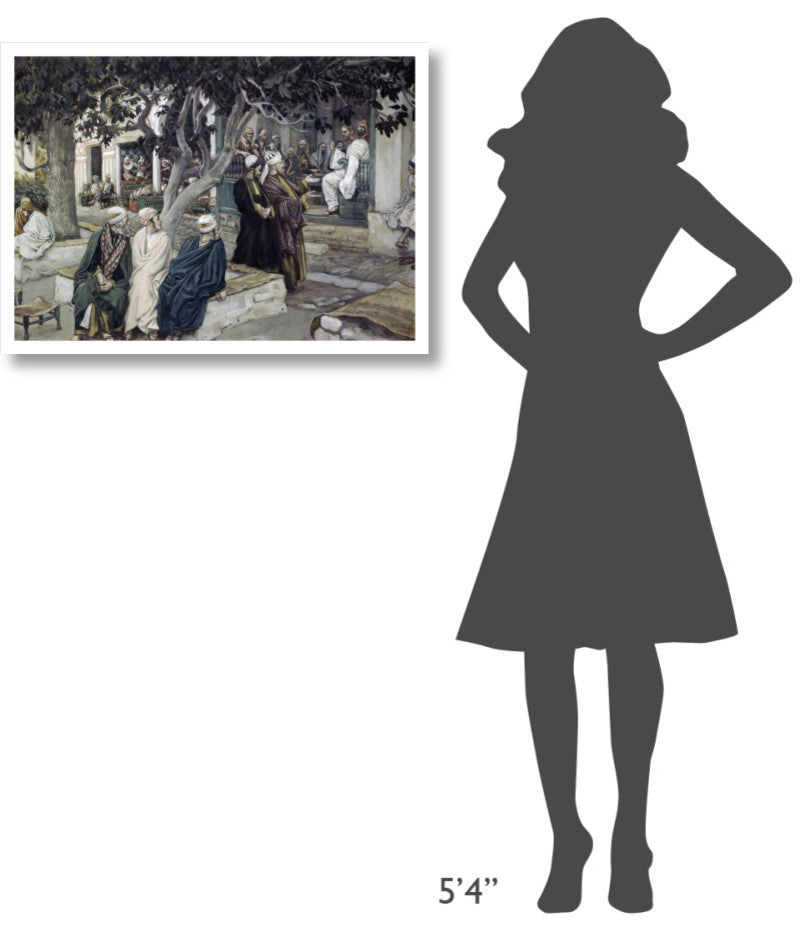 "Jesus has Supper with Matthew" Digital Paper Print by James Tissot, 32"x23"