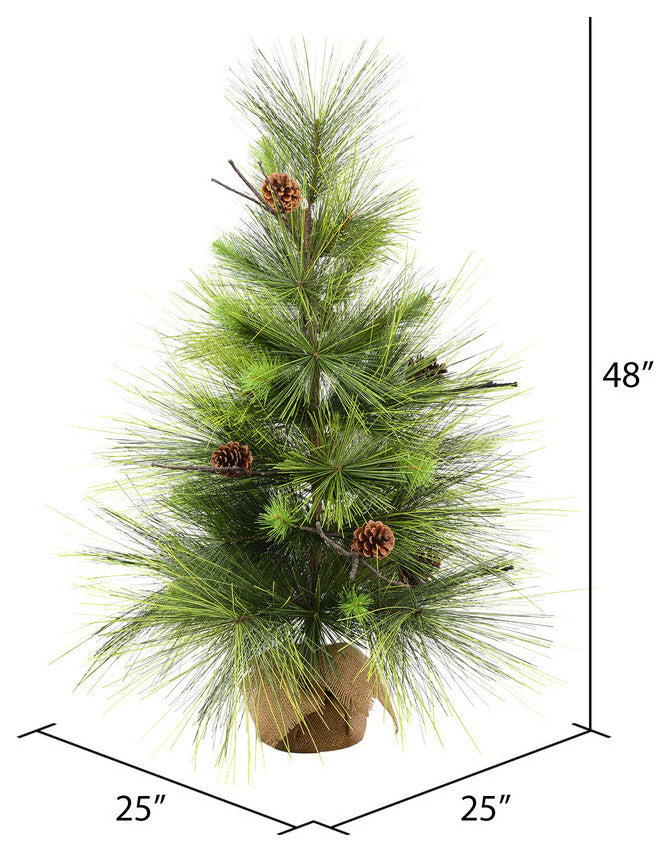 Boulder Pine Series Artificial Christmas Tree , Unlit, 4'