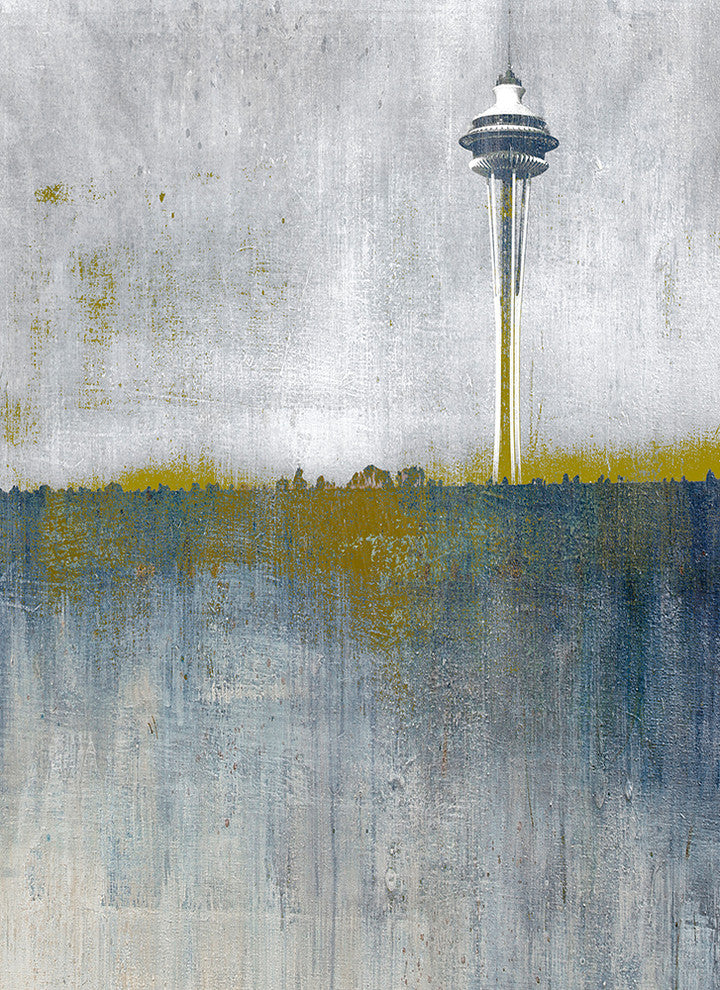 "Seattle Horizon Two" Wood, 32"x44"