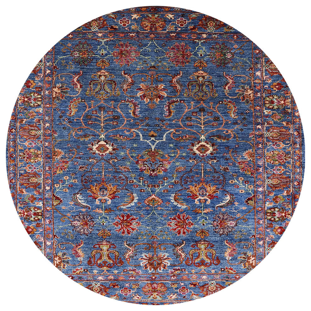 Ahgly Company Indoor Round Mid-Century Modern Area Rugs, 4' Round