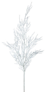 Vickerman 28" White Glitter Wild Huck Spray, Set of 6, White