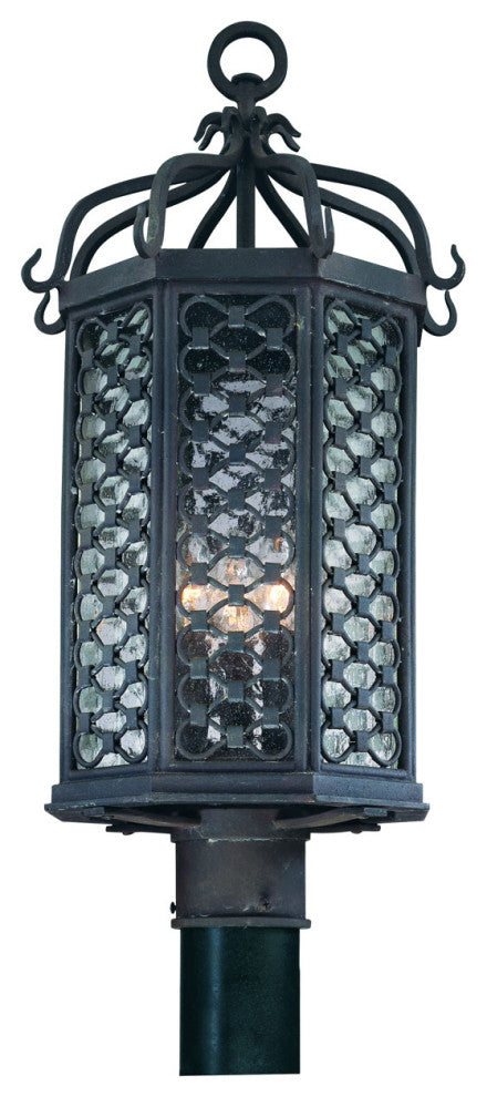 Los Olivos 3-Light Post Lantern, Old Iron