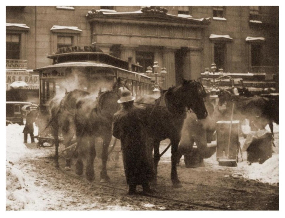 " The Terminal, New York City, 1893" Paper Print by Alfred Stieglitz, 24"x19"