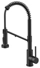 Bolden Commercial Style 2-Function Pull-Down 1-Handle 1-Hole Kitchen Faucet, Matte Black (Filter Kitchen Faucet)