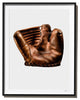 Vintage Wilson Baseball Mitt, Photograph, Black Frame, 27''x35''