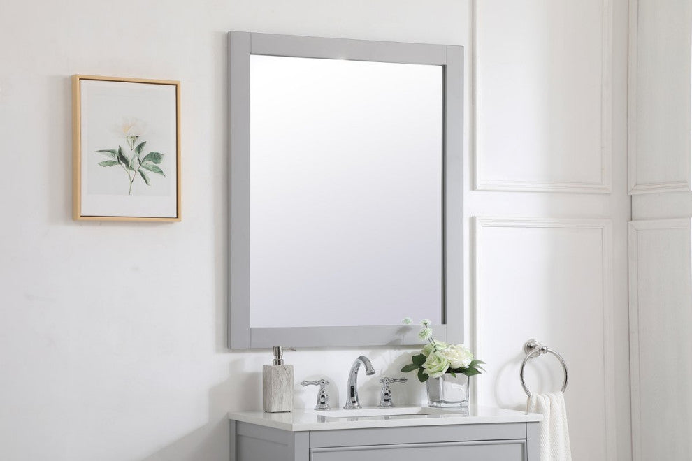 Anderson Rectangle Vanity Mirror 30", Gray
