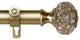 Bailey 1" Curtain Rod, Gold, 48-84"
