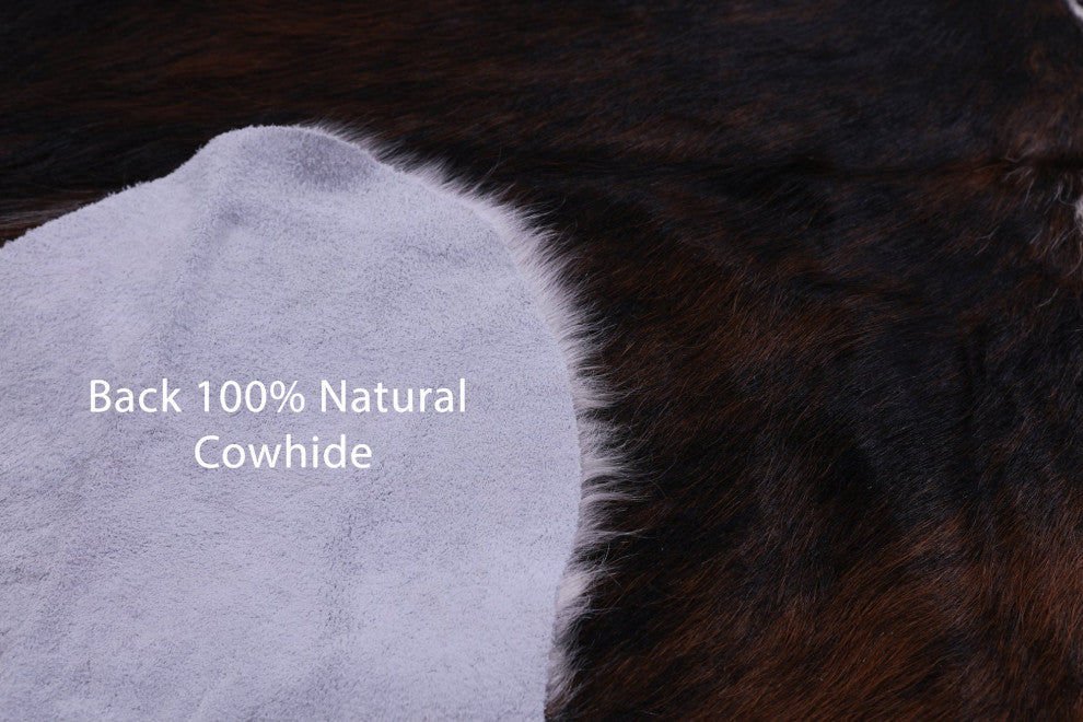 Tricolor Natural Cowhide Rug 6' 8" X 5' 5" C2226