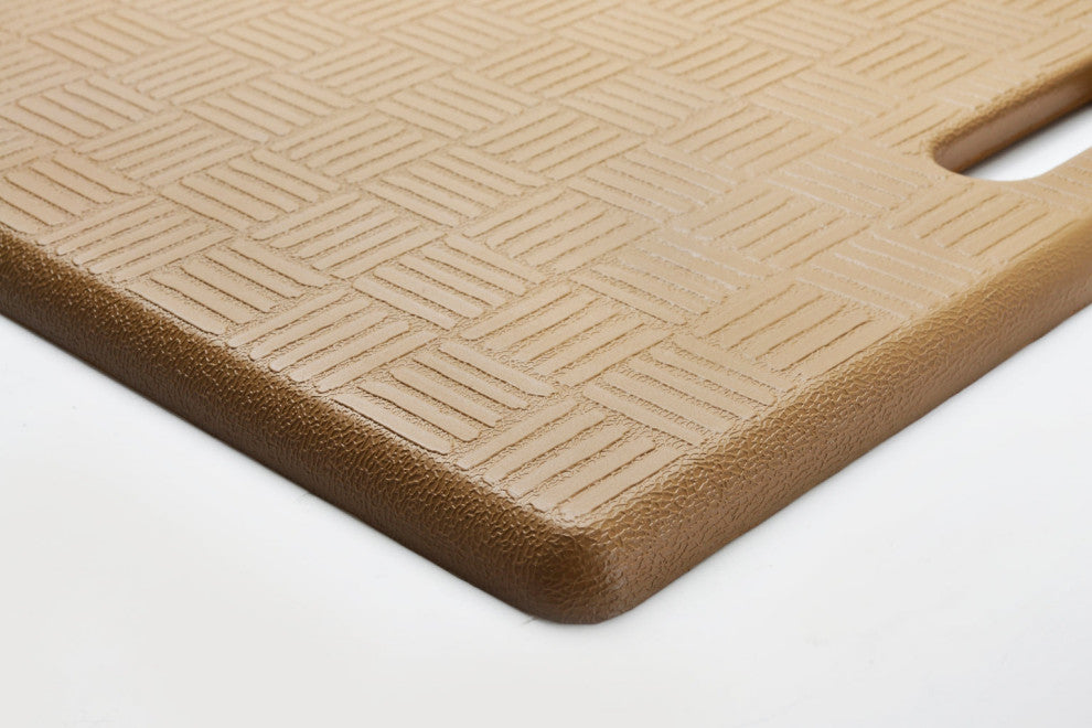 Aspen Creative 18001-12 Anti-Fatigue Floor Mat Basket Weave Pattern 20"x20"x5/8"