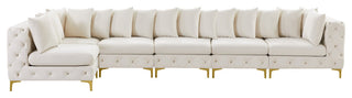 Tremblay Modular Sectional, Cream, L-Shaped, 6-Piece: Armless (4), Corner (2)