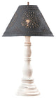 Davenport Lamp in Americana Vintage White with Shade