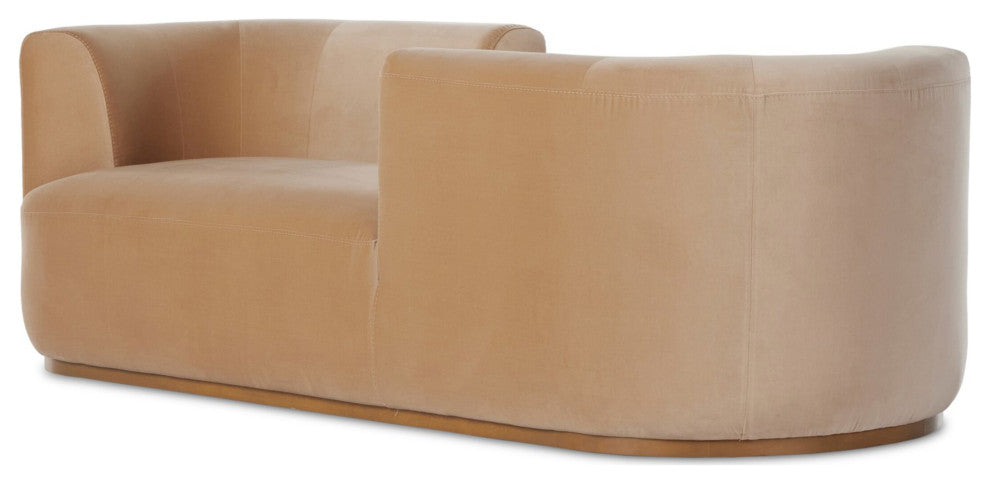 Deandra Tete A Tete Chaise Surrey Camel, Weathered Umber