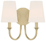 Payton 2 Light Vibrant Gold Wall Mount
