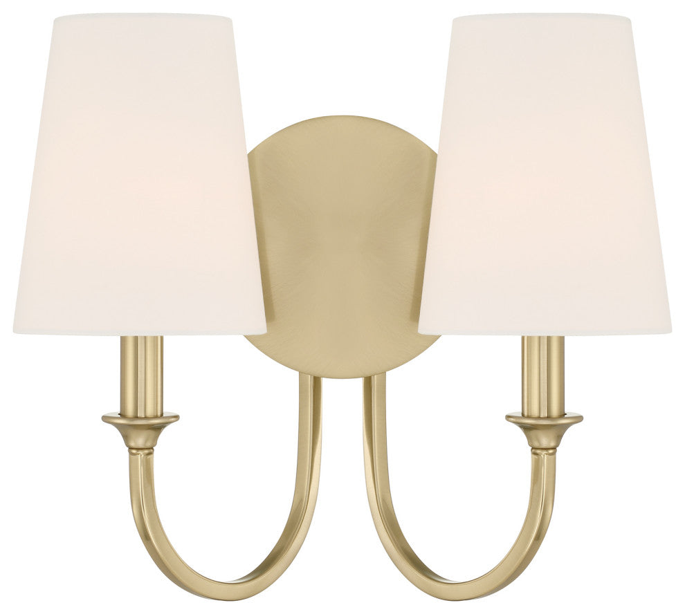 Payton 2 Light Vibrant Gold Wall Mount