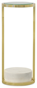 Vista Spot Table, Polished Brass