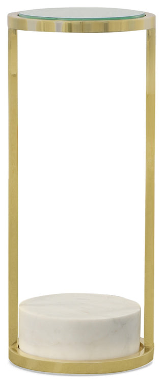 Vista Spot Table, Polished Brass