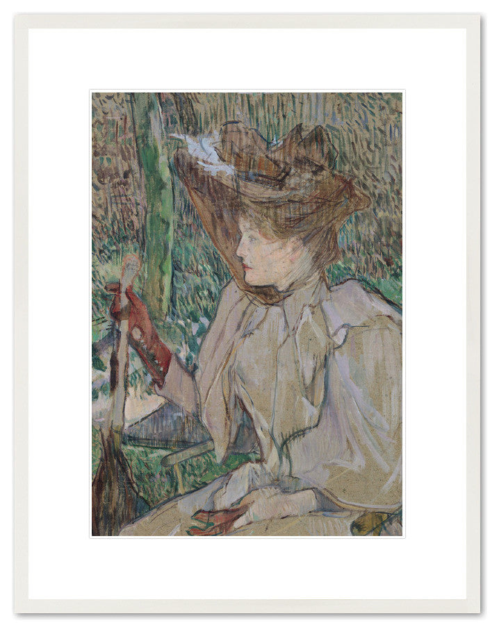 Woman with Gloves, 1891 (oil on cardboard)