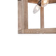 LNC Farmhouse 3-Light Bronze Drum Wood Semi-Flush Mount Chandelier