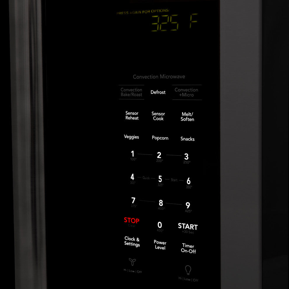 ZLINE Over the Range Convection Microwave Oven in Black Stainless Steel