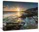 "Sydney Beach With Bright Sunset" Wall Artwork