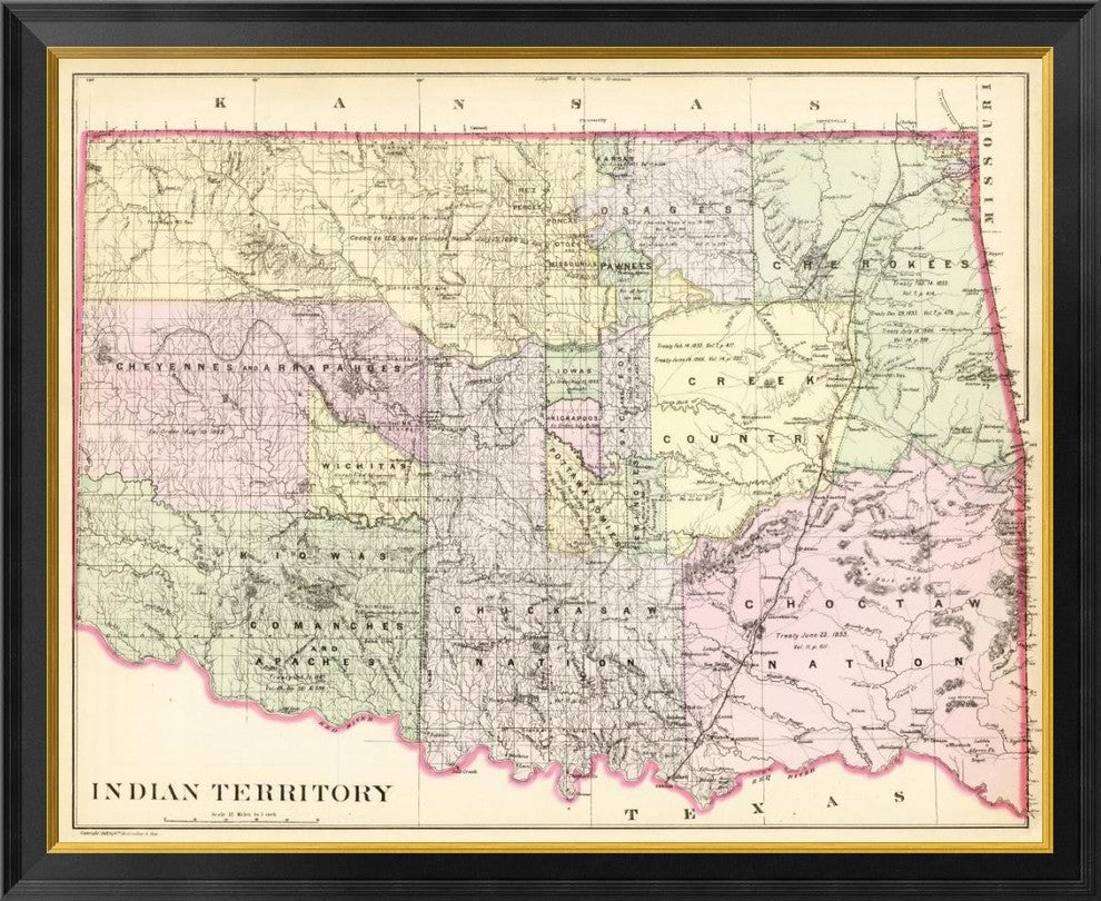 "Indian Territory, 1890"  by Samuel Augustus Mitchell, 40x33"