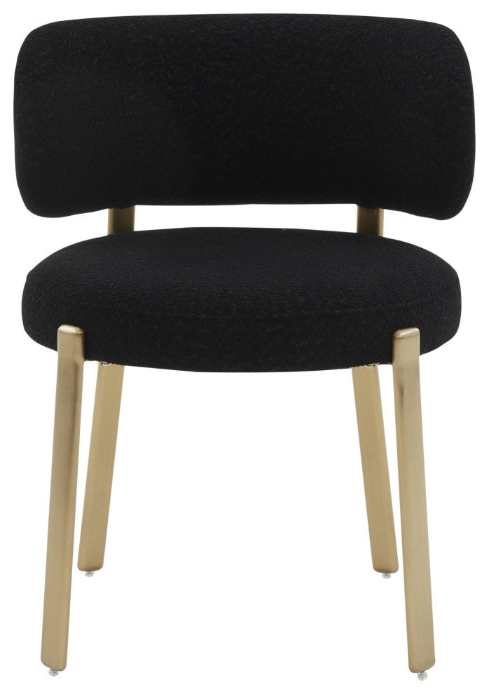 Margaret Black Boucle Dining Chair