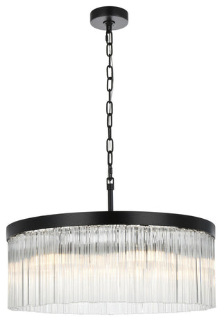 Home Living 24" Chandelier, Black