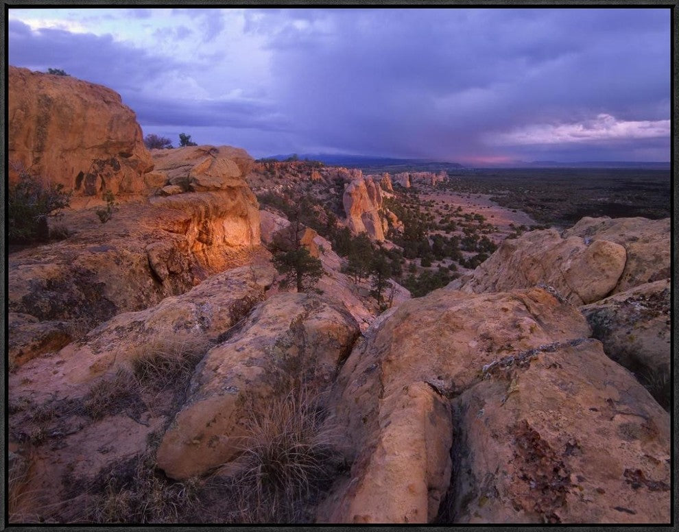 Rocky Outcroppings In El Malpais National Monument, New Mexico, 32"x24"