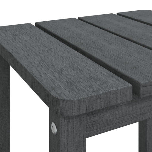 vidaXL Adirondack Table Outdoor Side Table for Front Porch Anthracite HDPE