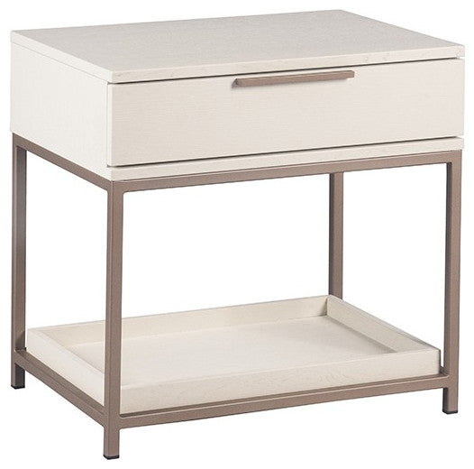 Rebel Nightstand, Champagne Gold, Cream