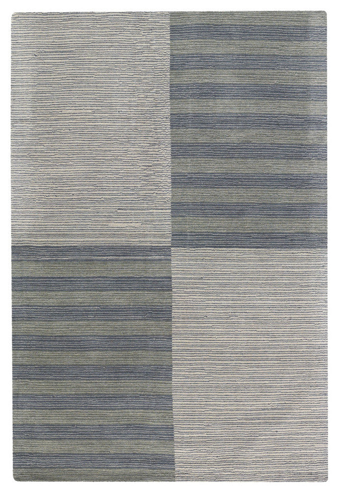 Jaipur Transitional Area Rug, Gray and Ivory, 5'x7'