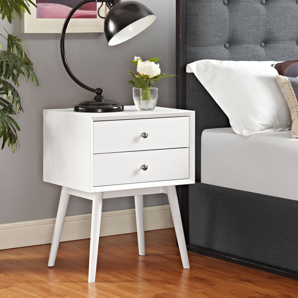 Dispatch Nightstand - White