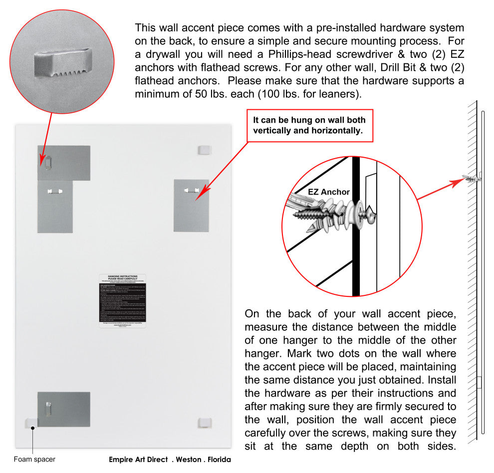 "Bold Shape Shift II" Frameless Free-Floating Reverse Printed Tempered Art Glass