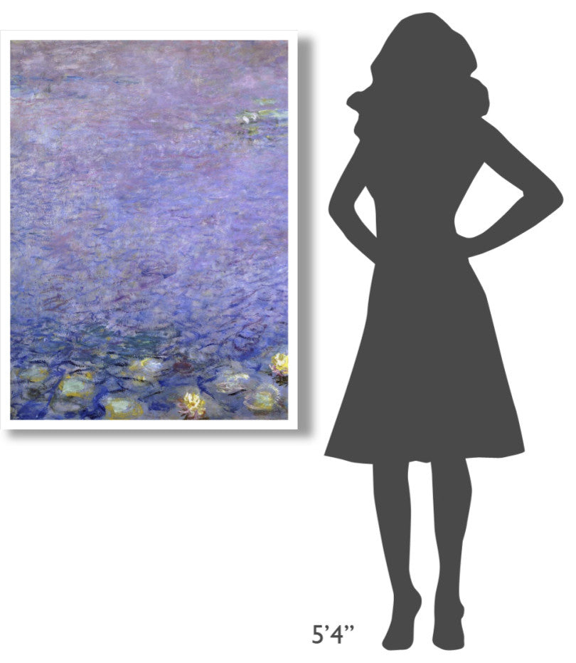 "Water Lilies: Morning, c. 1914-26 (left)" Paper Print by Claude Monet, 32"x42"