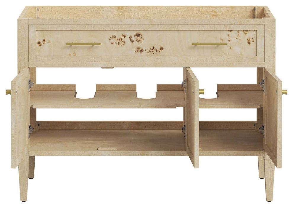 Elysian 48" Double Sink Bathroom Vanity - Burl
