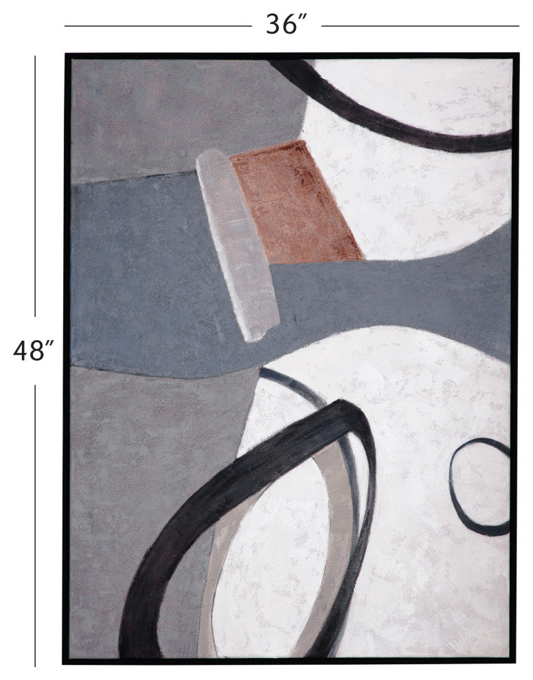 Sumter Framed Canvas - Gray